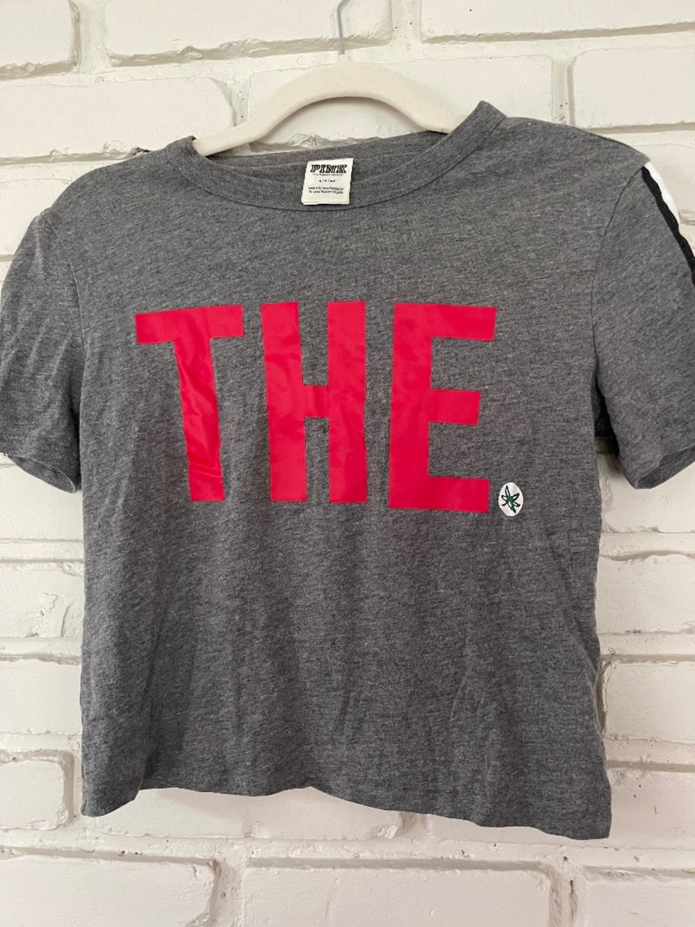 PINK Ohio State University Game Day Crop Top